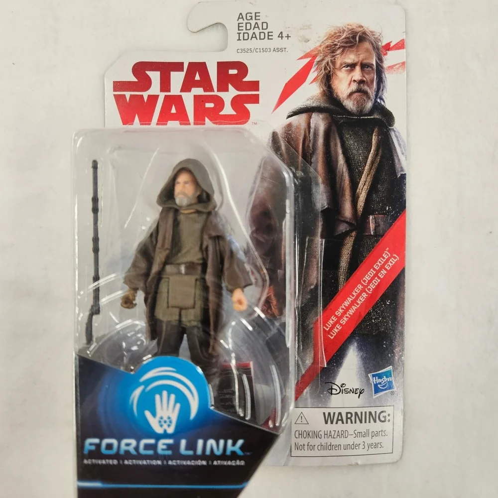 Star Wars Force Link Luke Skywalker Jedi Exile Action Figure Hasbro C3525 C1503